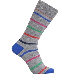 Grey Stripe Azore Sock