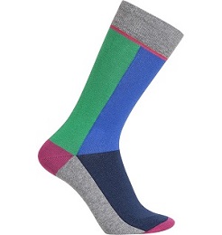 Grey Green Tri Sock